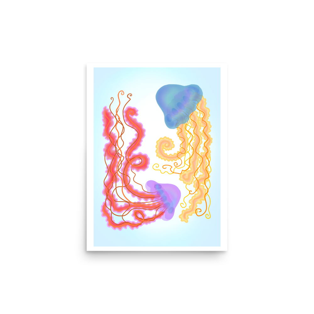 JELLYFISH Poster, Blue