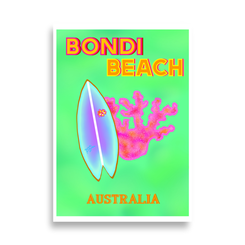 BONDI BEACH Australia Poster