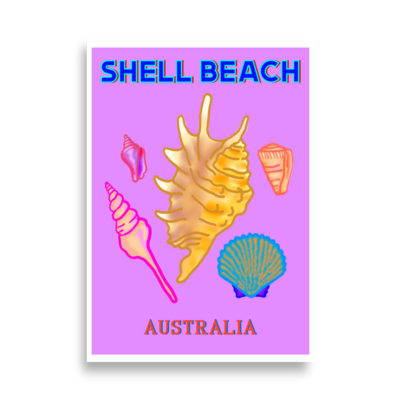 SHELL BEACH Australia Poster