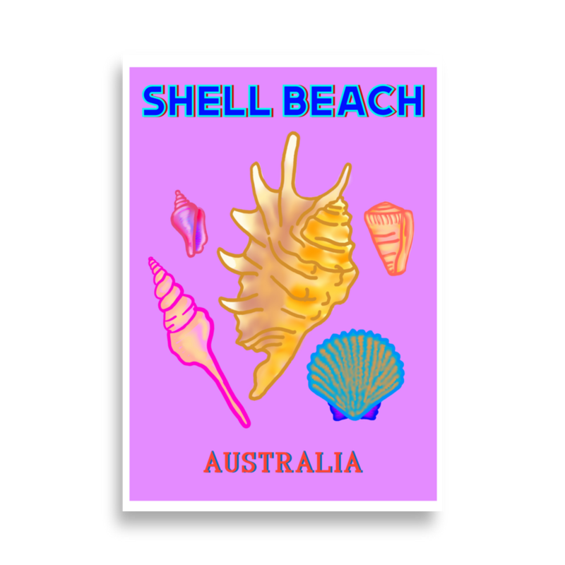 SHELL BEACH Australia Poster