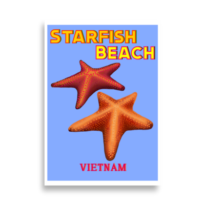 STARFISH BEACH Vietnam Poster