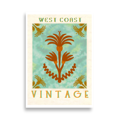 WEST COAST Vintage Poster