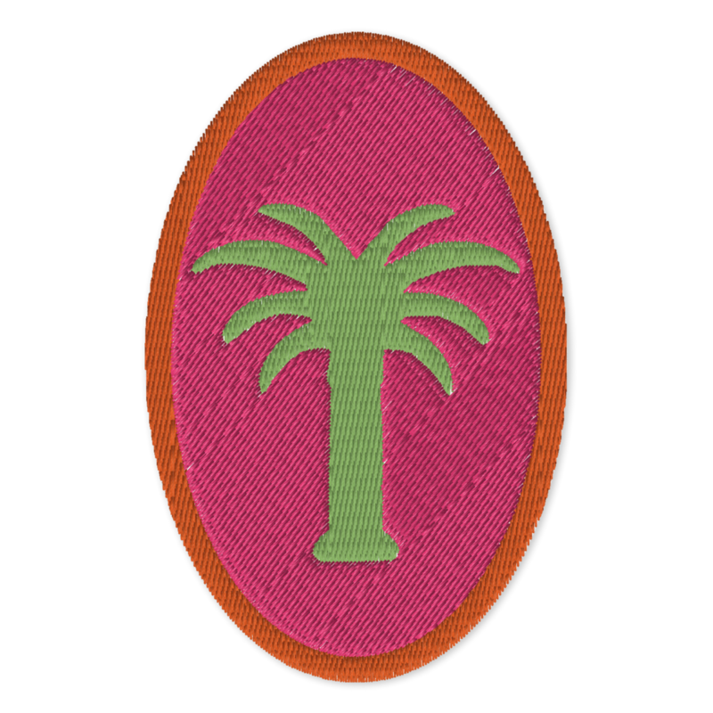 PALMERO Embroidered Patch - Oval 4″×2.6″