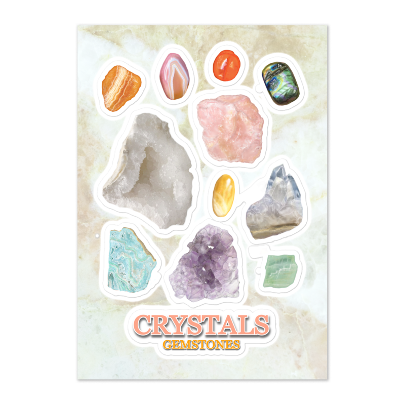 CRYSTALS Kiss Cut Sticker Sheet
