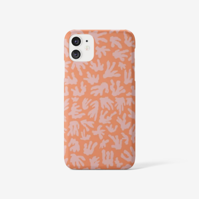 AKA iPhone case, iPhone SE - iPhone 11 Pro Max, Peach/Dirty light lilac