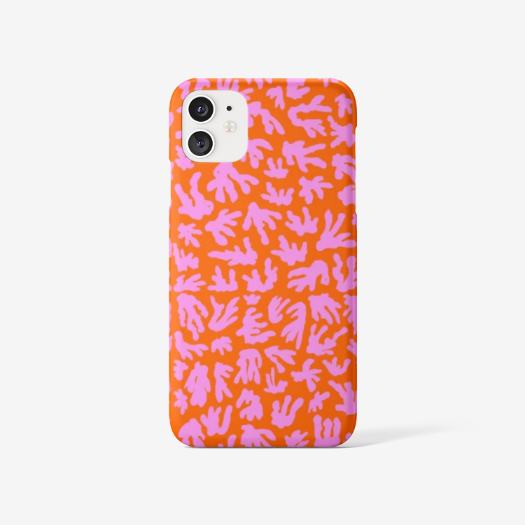 AKA iPhone case, iPhone SE - iPhone 11 Pro Max, Deep Orange/Pink