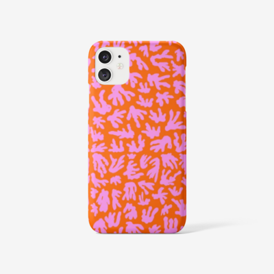 AKA iPhone case, iPhone SE - iPhone 11 Pro Max, Deep Orange/Pink