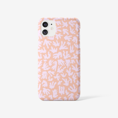 AKA iPhone case, iPhone SE - iPhone 11 Pro Max, Peach/Light Lilac