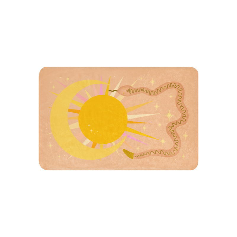 AISHA Sherpa Blanket, Peach