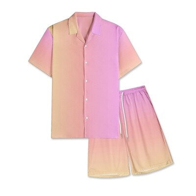 AMLAKI Hawiian Style Shirt &amp; Shorts Set