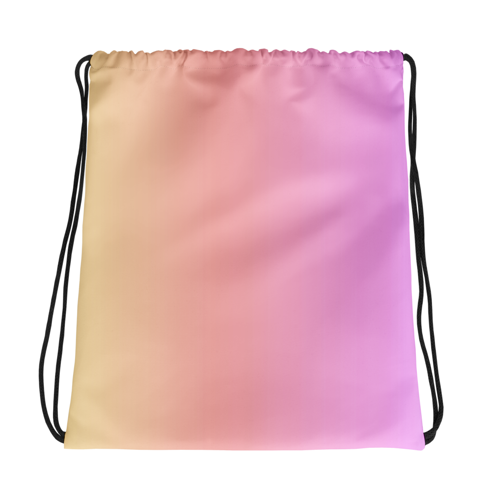 PASTEL Drawstring Bag, Pink - Yellow