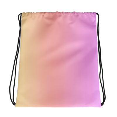 PASTEL Drawstring Bag, Pink - Yellow