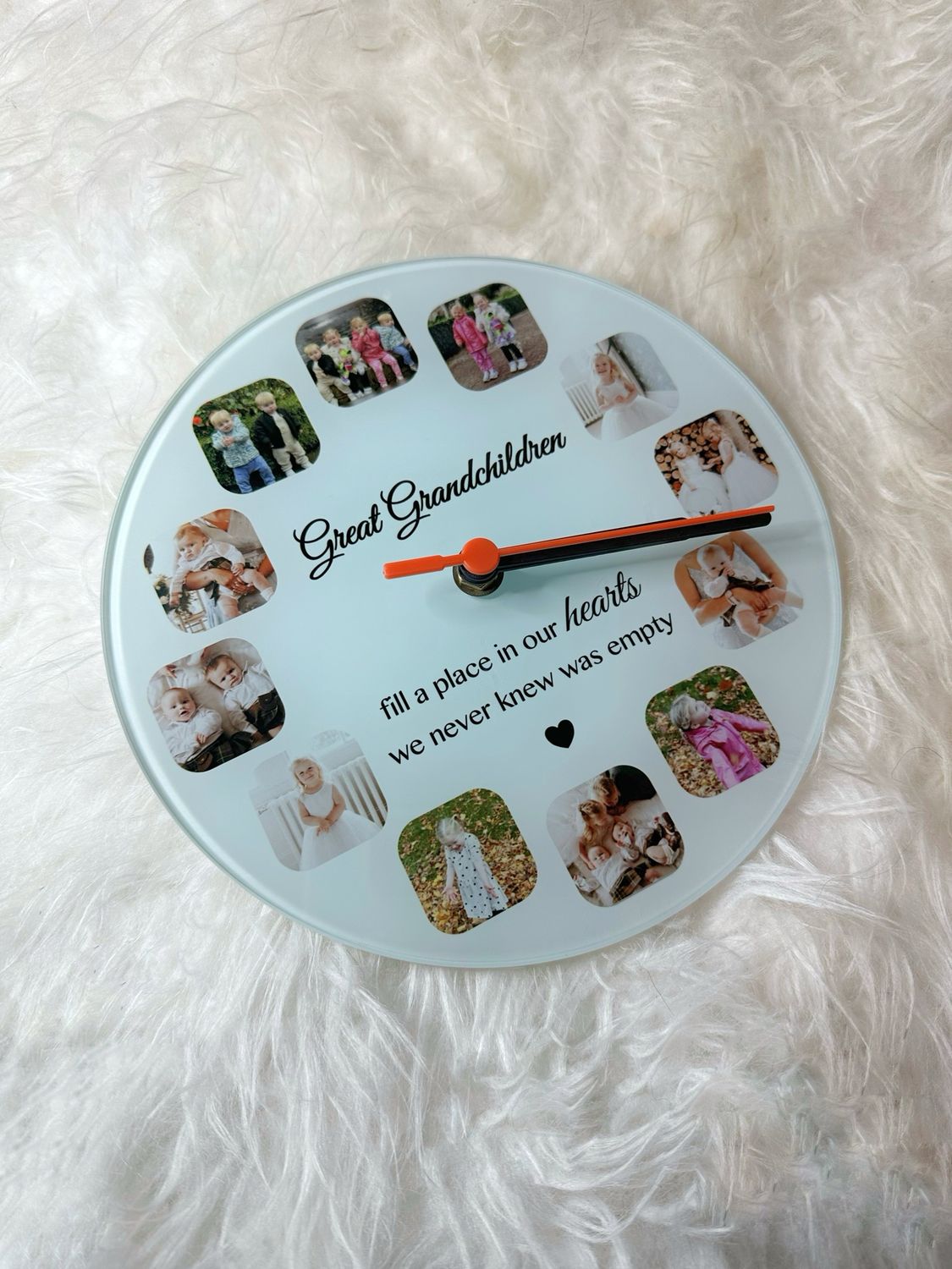Glass clock (20cm)