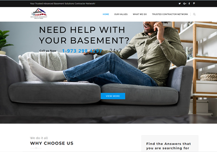 Website Creation - Trusted Contractors subdomain