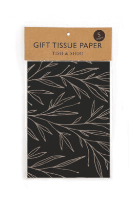 Tissue Paper: Christmas Black