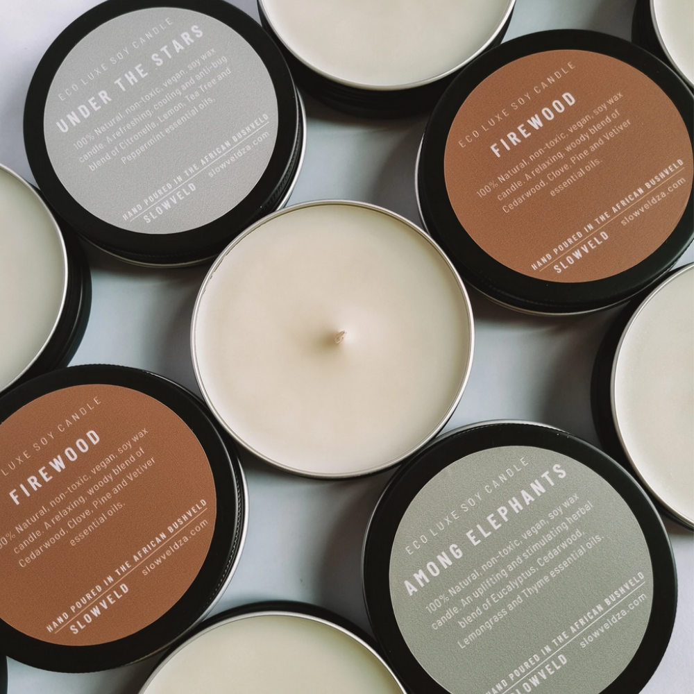 Candle: Firewood Travel Tin