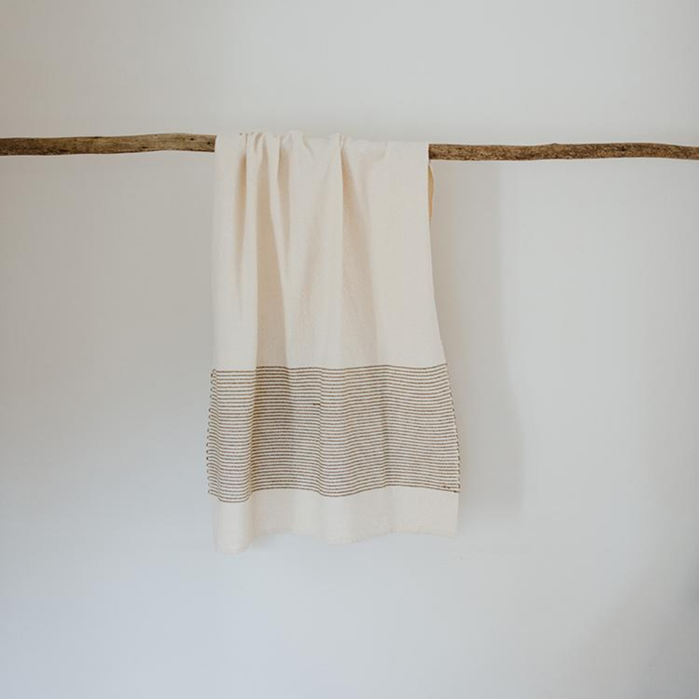 Bath Towel: Olive Stripe