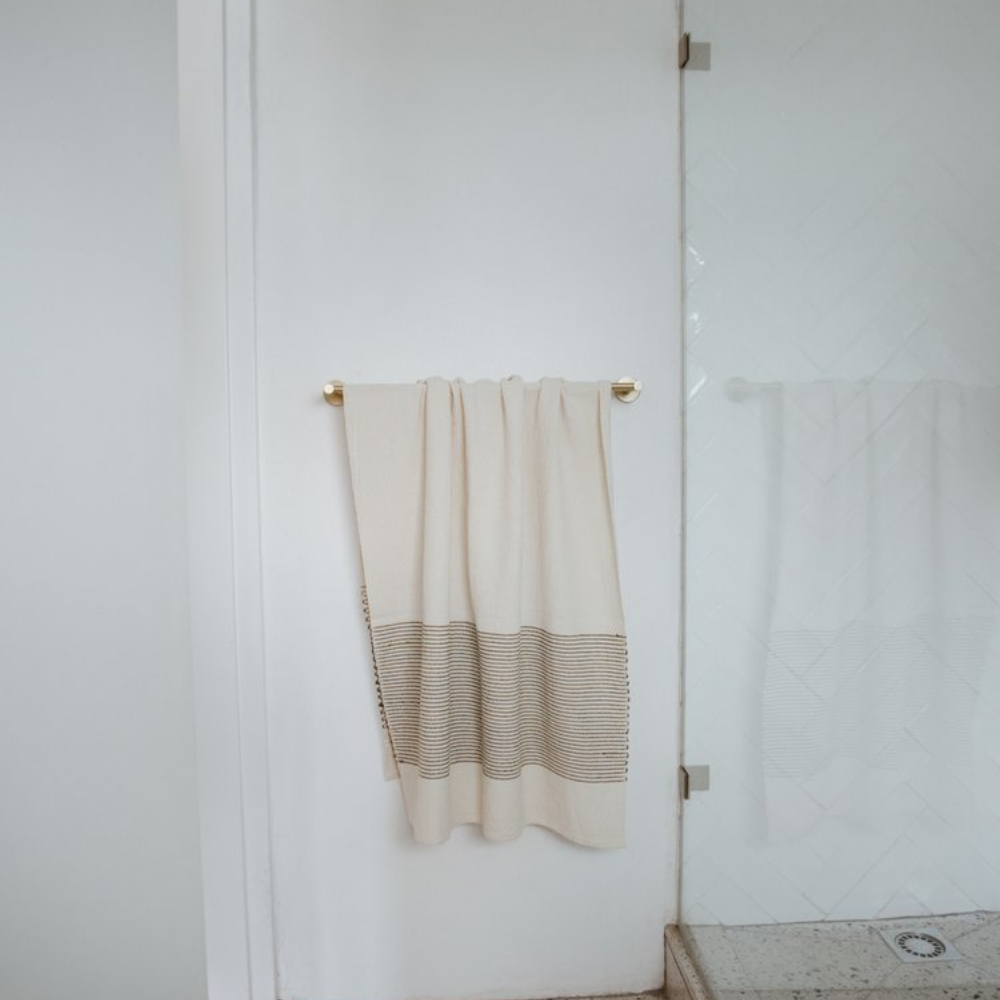 Bath Towel: Olive Stripe