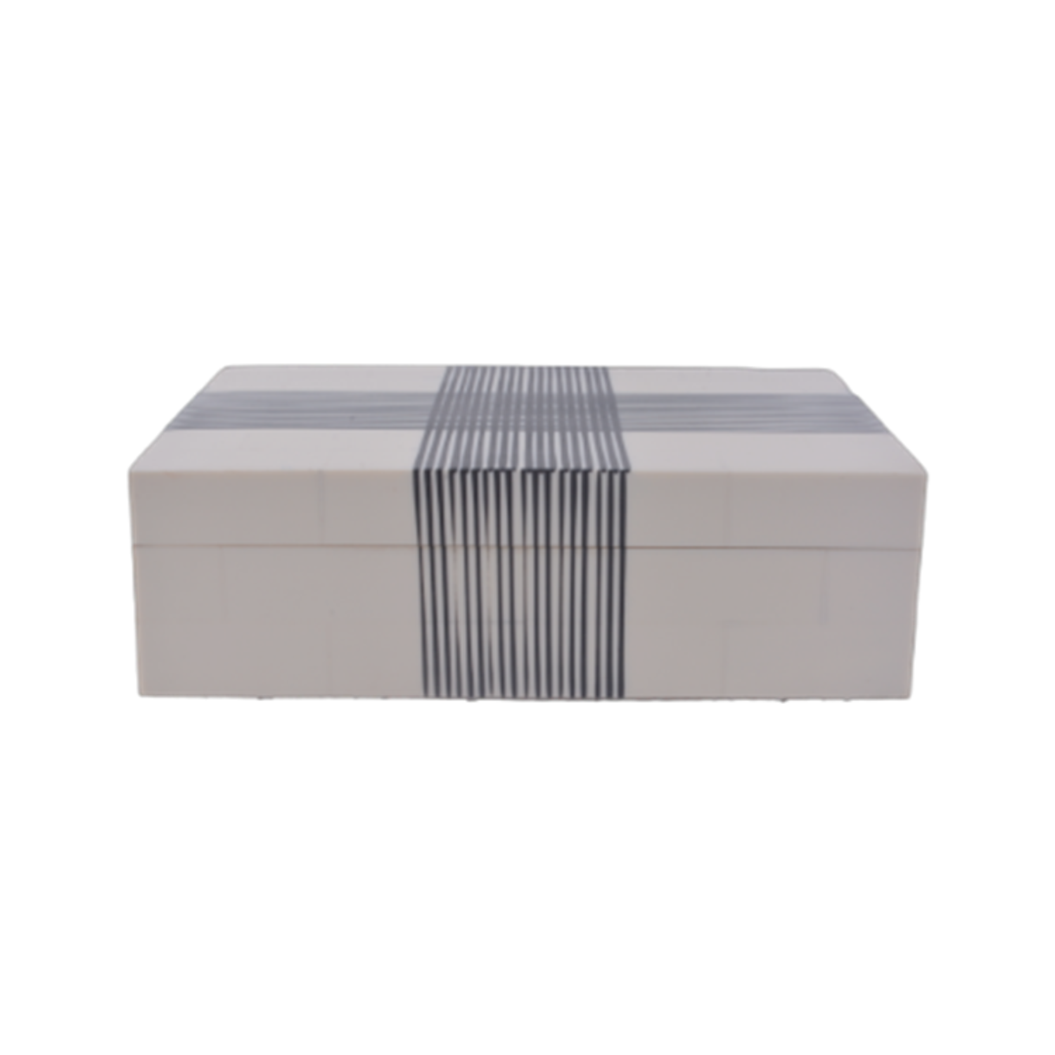 Box White with Black Stripes (Large)