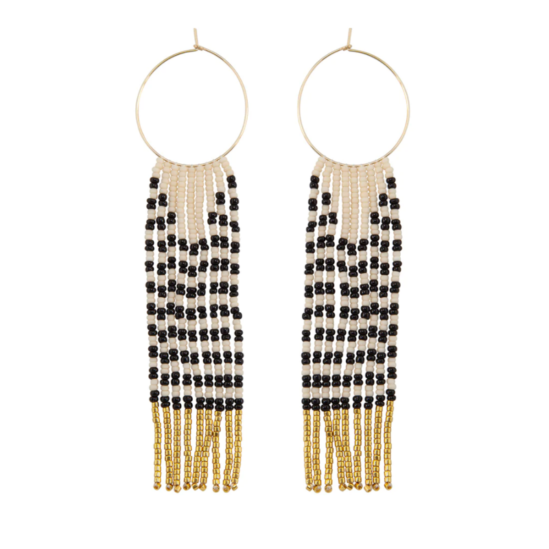 Small Pembetatu Zebra Hoops