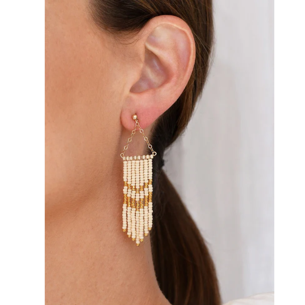 Small Porcupine Earrings (Pink, Gold)