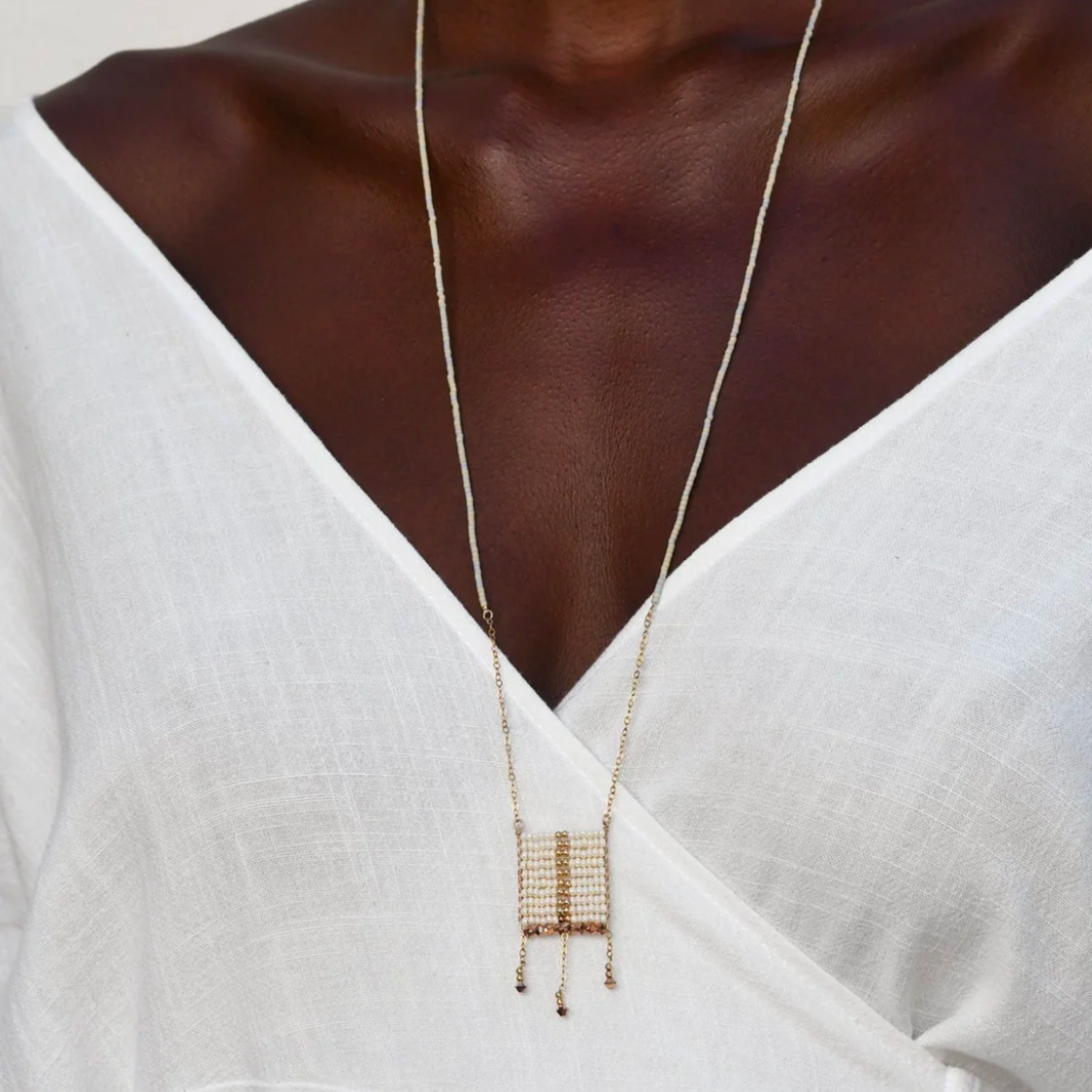 Olakira Necklace (Pearl, Gold, Rose Gold)