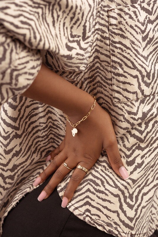 Paperlink Bracelet with Africa Charm