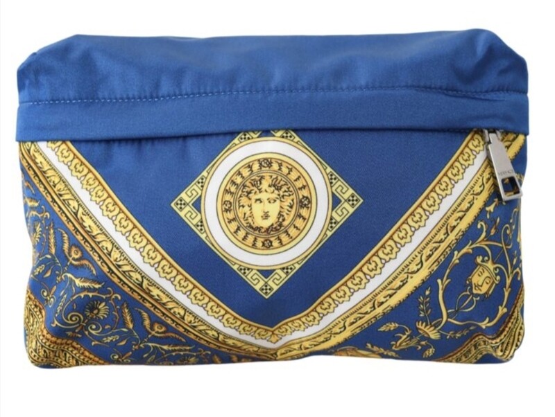 Blue Nylon Belt Bag