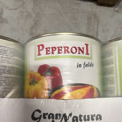 Peperoni Arrostiti (Roasted Bell Peppers) can Gran Natura 3kg x 6
