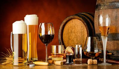 Wines, beers and spirits