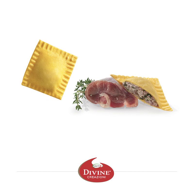 Quadrelli con agnello e timo (Ravioli with Lamb and thyme) surgital (frozen) - 2kg