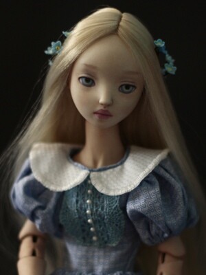 OOAK BJD Porcelain Art Doll Forget-Me-Not