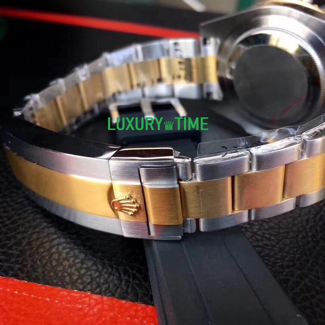 rolex replica submariner acciaio oro black dial orologio replica copia imitazione