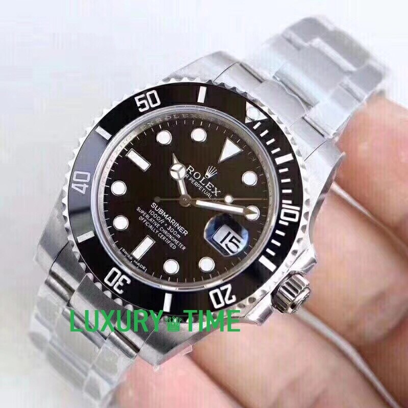 REPLICA ROLEX BLACK SUBMARINER 116610 LN V6S SUPER COPY WITH 3135 MOVEMENT