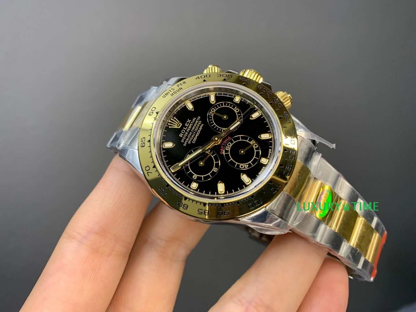 rolex replica daytona crono acciaio oro black dial orologio replica copia imitazione