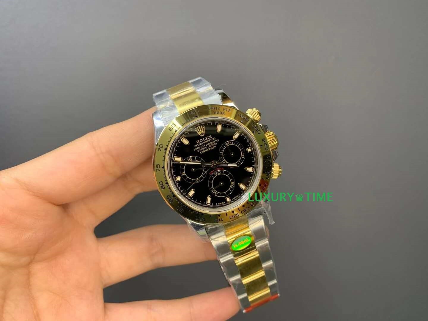 rolex replica daytona crono acciaio oro black dial orologio replica copia imitazione