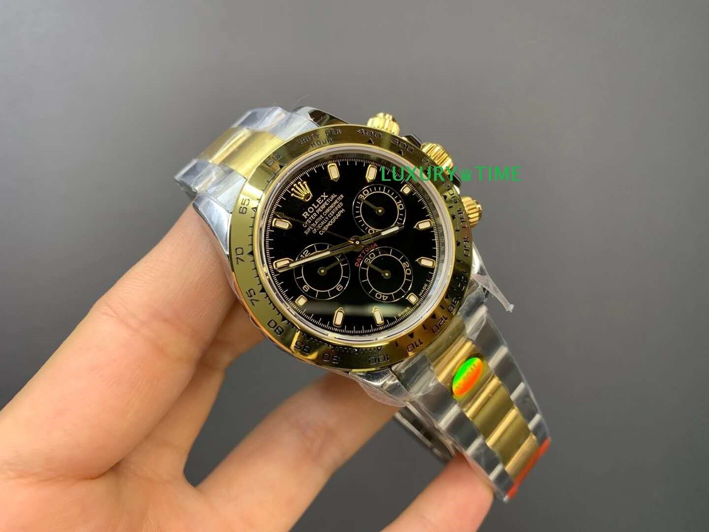 rolex replica daytona crono acciaio oro black dial orologio replica copia imitazione