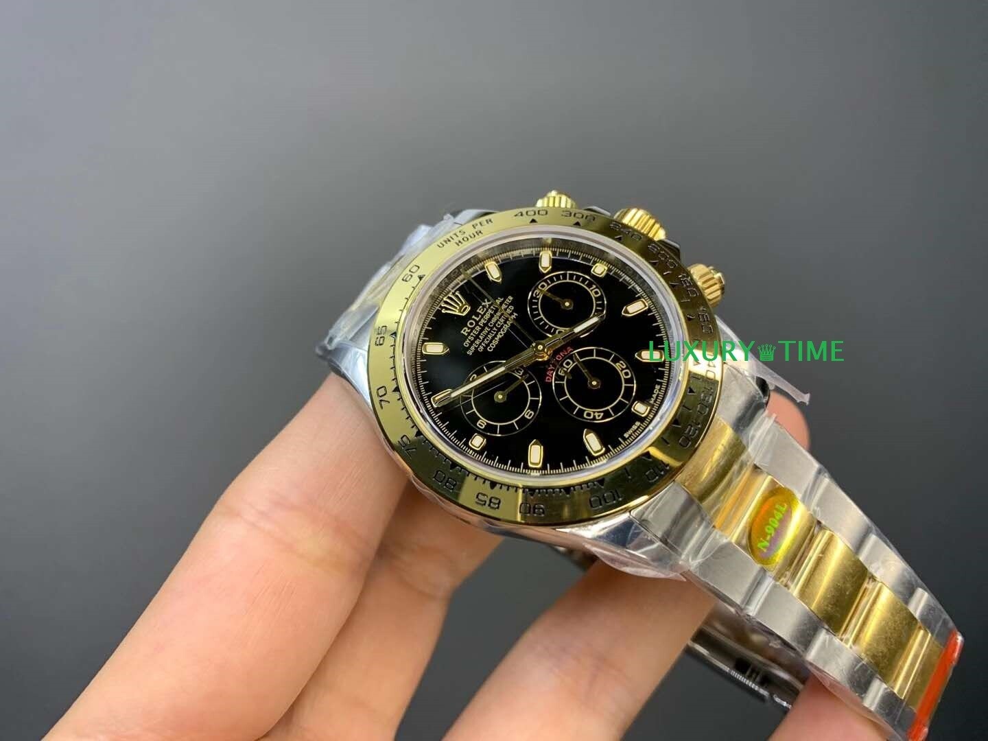 rolex replica daytona crono acciaio oro black dial orologio replica copia imitazione