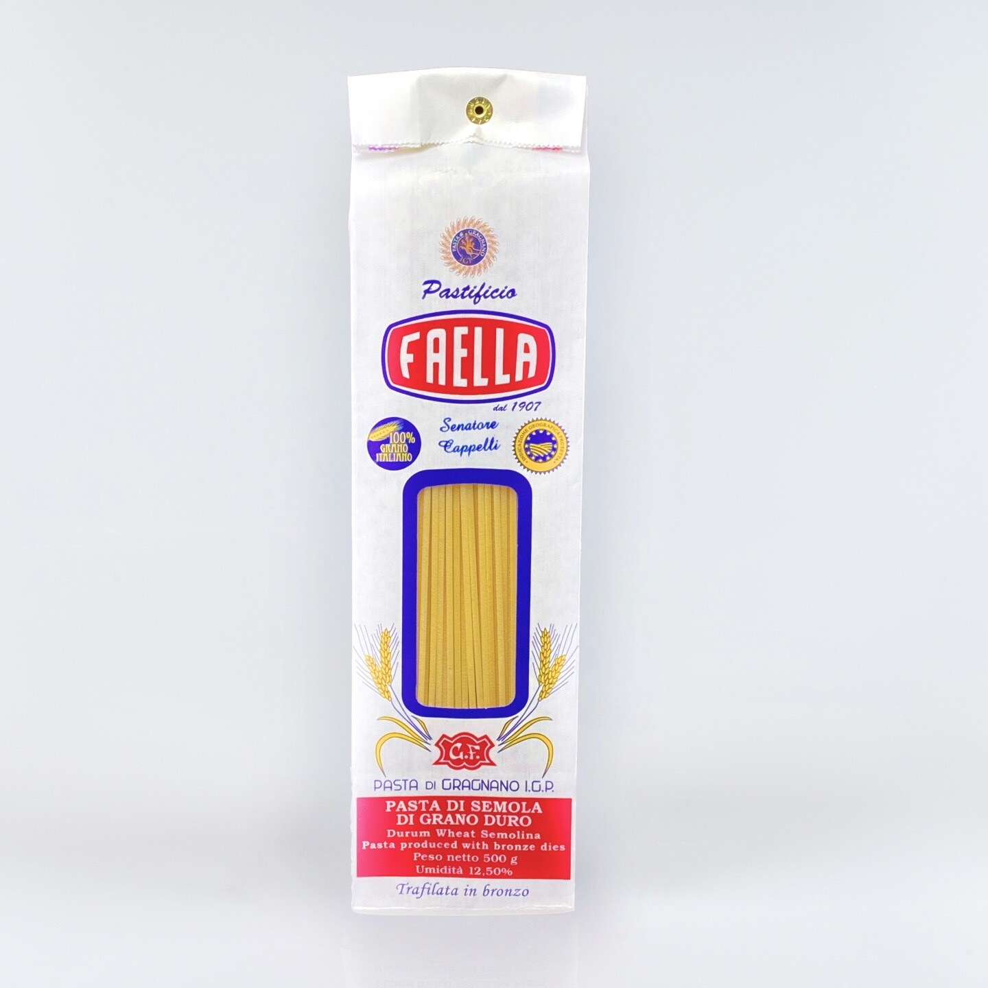 Spaghetti "Senatore Cappelli" - Pasta di Gragnano IGP grano 100% italiano,  lenta essiccazione - Pastificio Faella