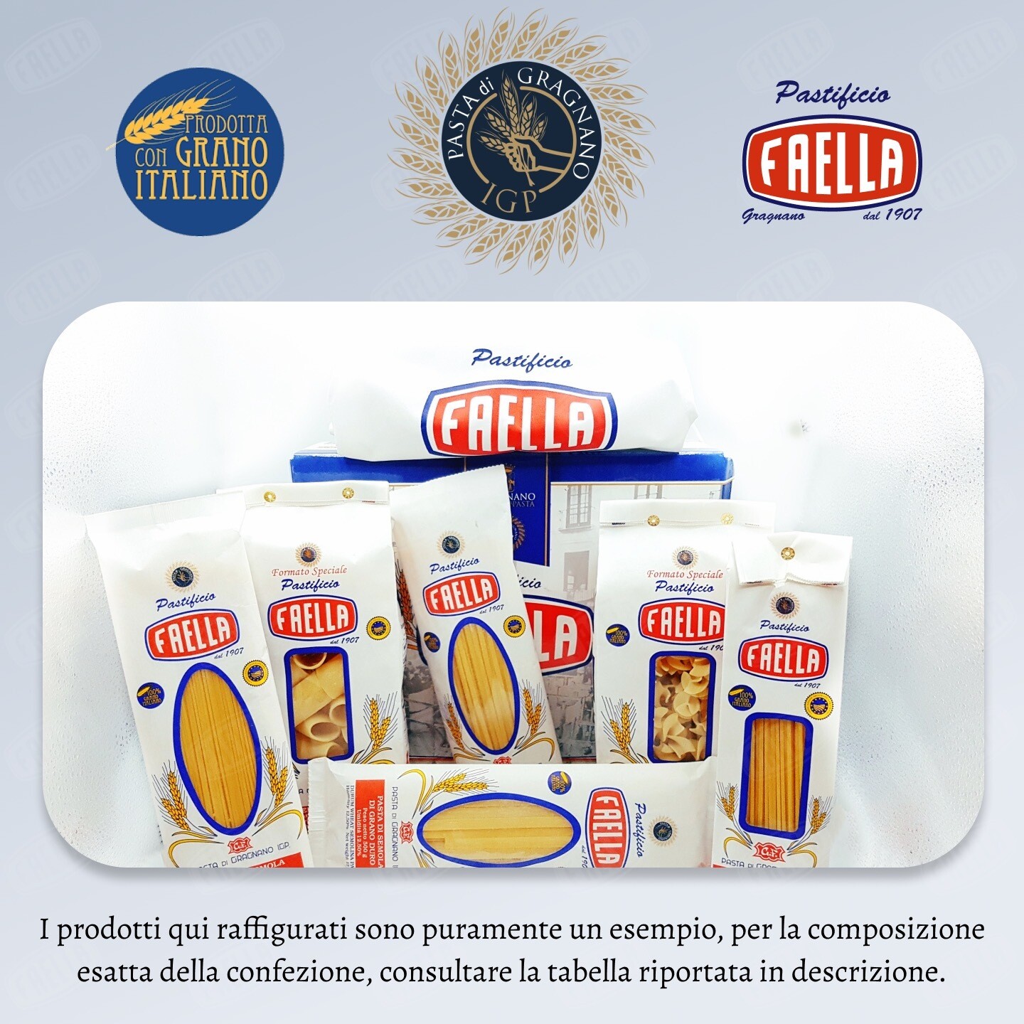 Cinque confezioni &quot;Assaggio&quot; da 3 kg cad.