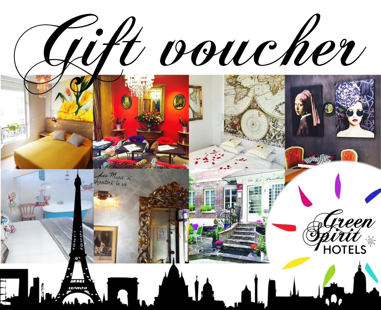 Gift Voucher Green Spirit Hotels Paris, Value: 100 EUR