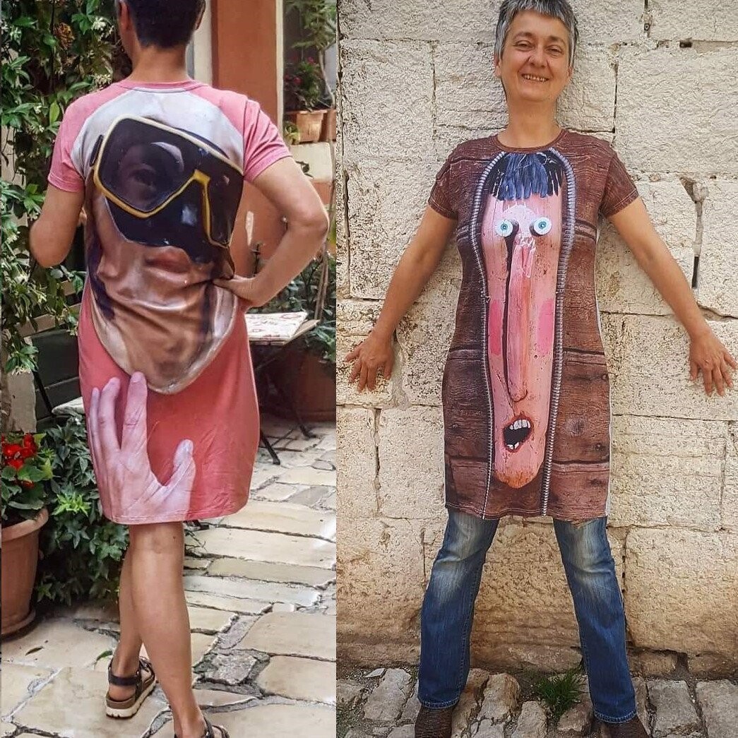 Damenkleid schmal