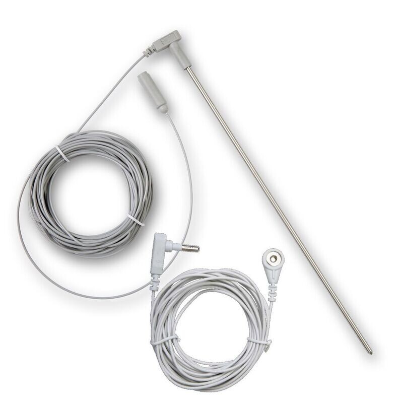 Extension cable (6m), Accessories: Cable and earth rod (4,6m + 12m = 16m)