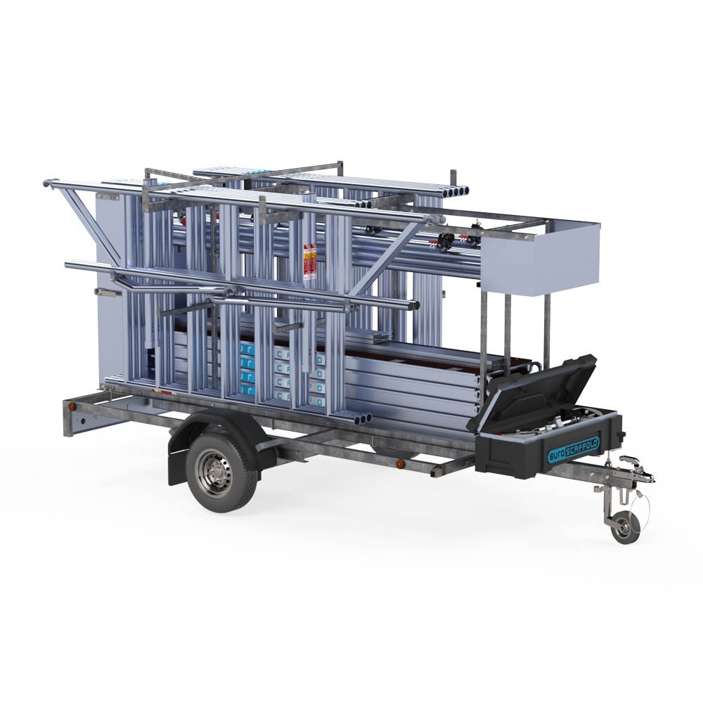 Steigeraanhanger 3.05m/750kg afsluitbaar