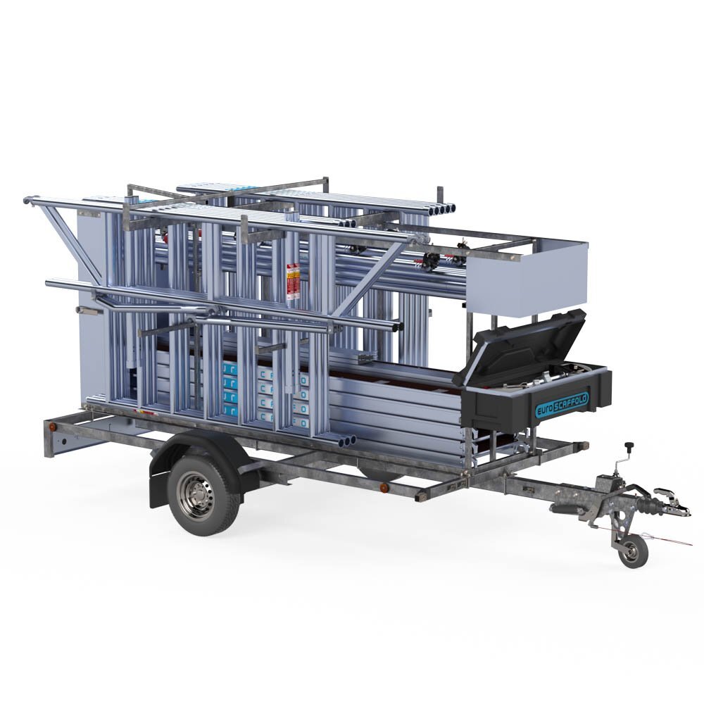 Steigeraanhanger 3.05m/1350kg afsluitbaar