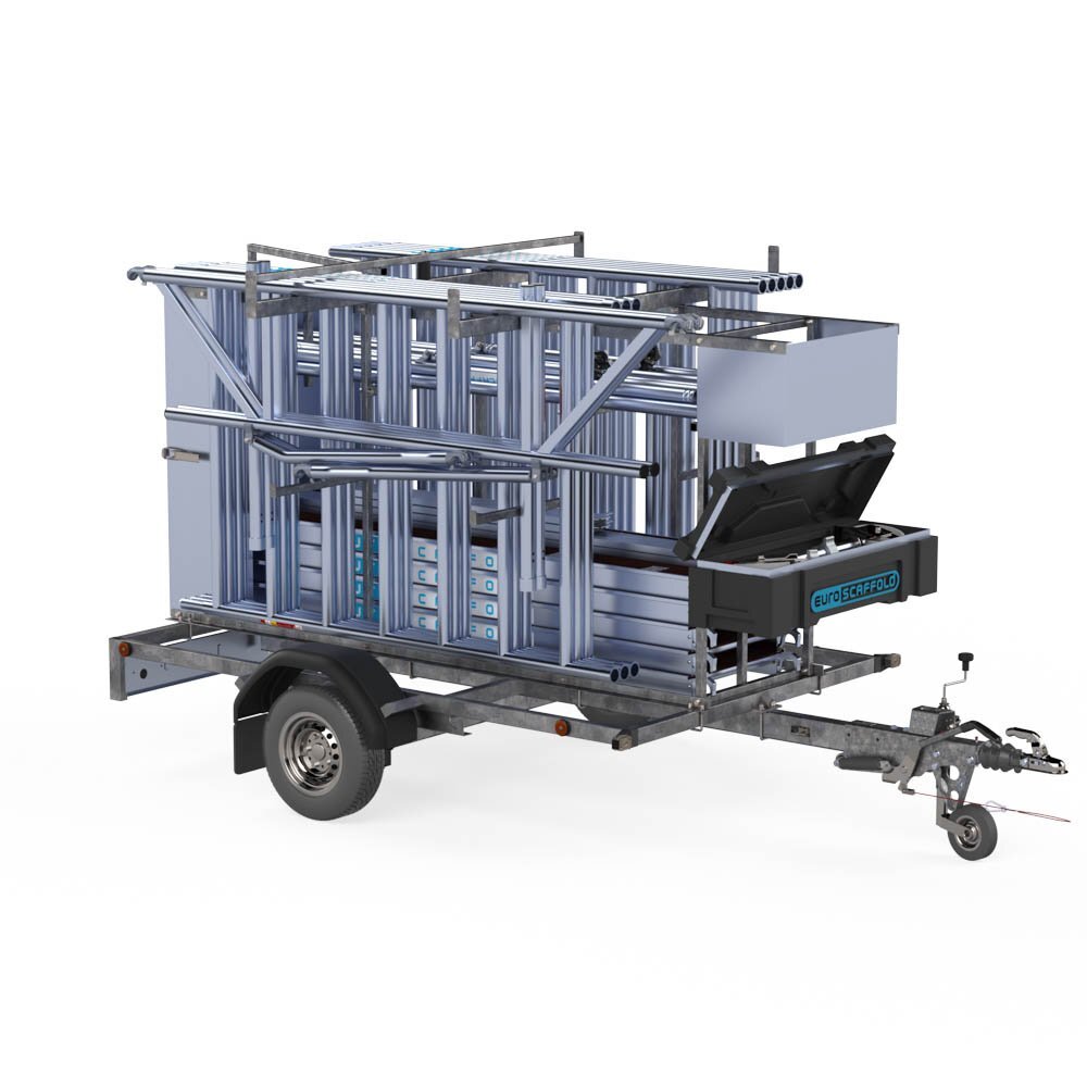 Steigeraanhanger 2.50m/1350kg afsluitbaar