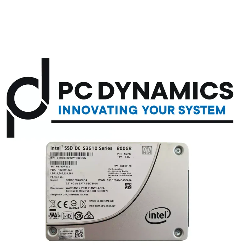 Dell Intel Ssd Dc S3610 Series 800gb Intel SSDSC2BX800G4R 800GB