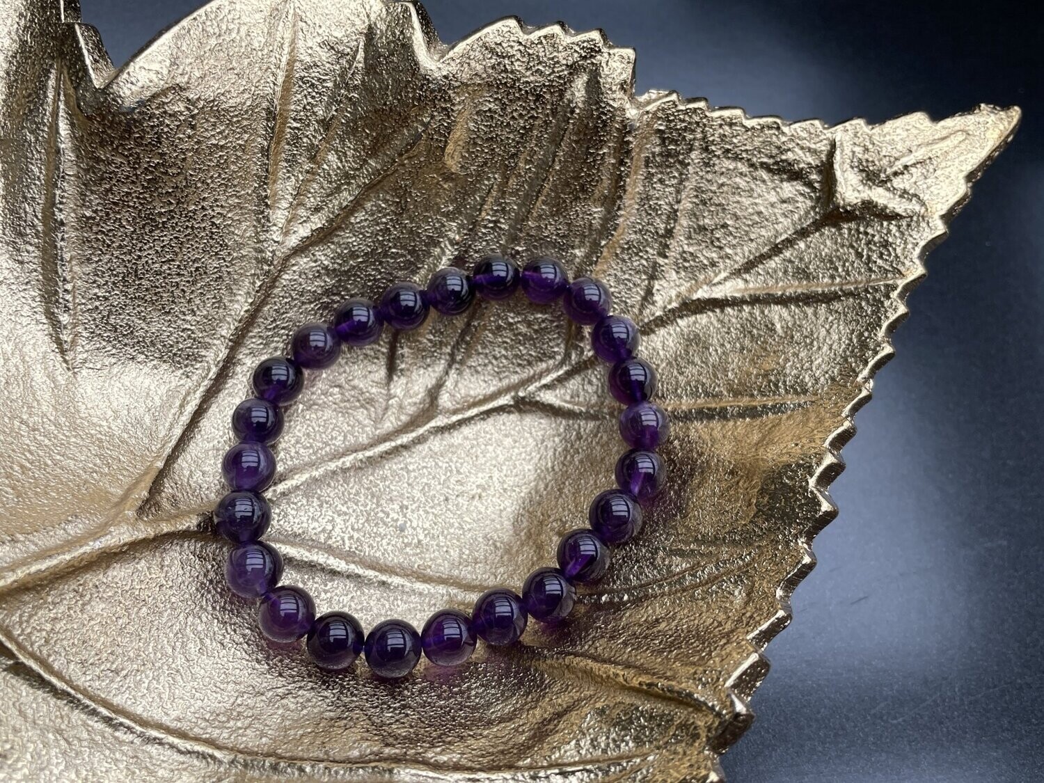 Amethist 8mm armband