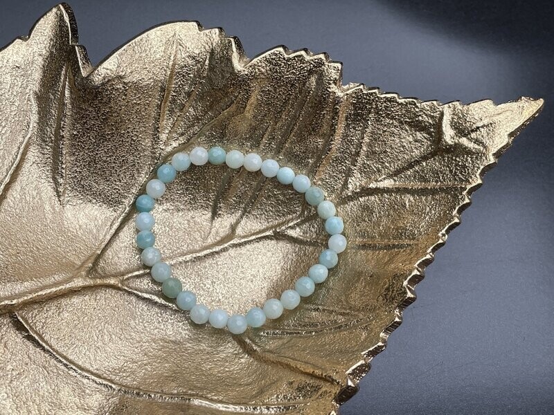 Amazoniet 6mm facet armband