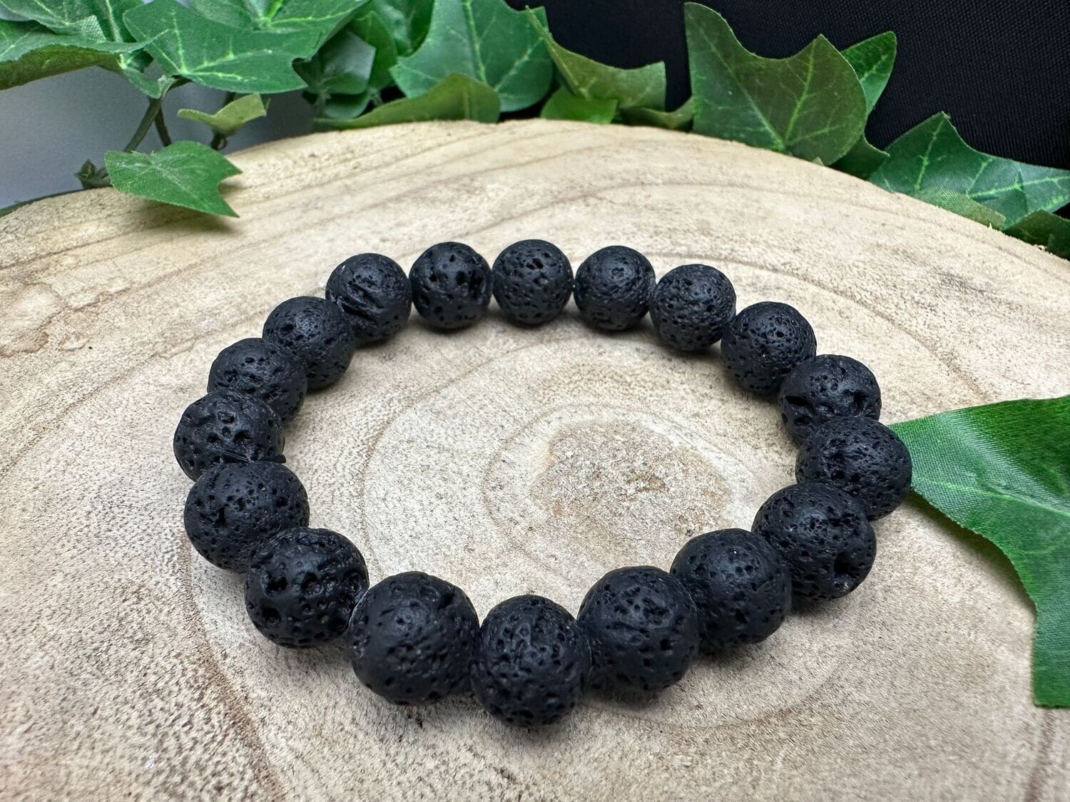 Armband Lavasteen 12mm